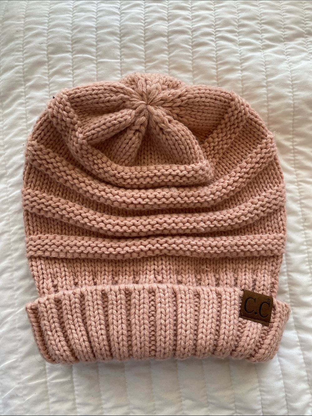 C.C Dusty Pink Knit Beanie